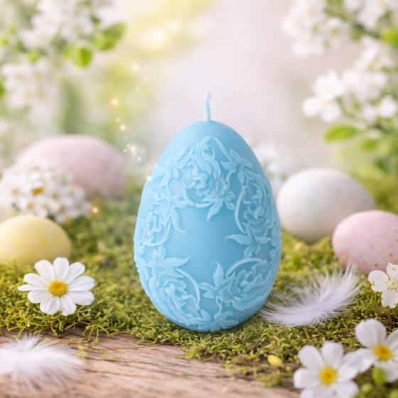 Silikonski kalup za svijeće - jaje 02